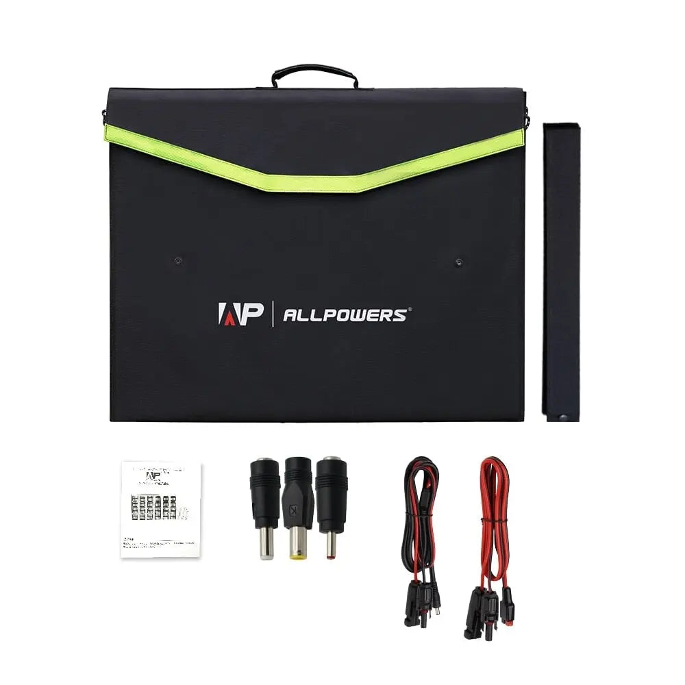 Foldable solar panel for e.g. generator, 18 V, 100 W leisure camping Foldable solar panel for e.g. generator, 18 V, 100 W leisure camping
